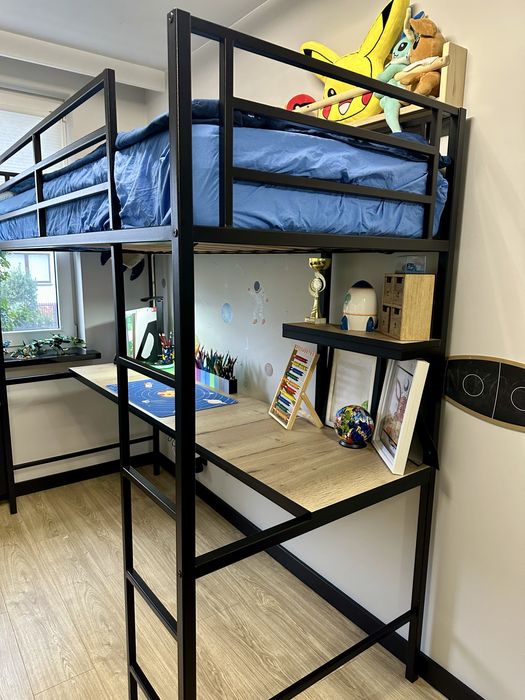 Łóżko piętrowe z biurkiem Radom