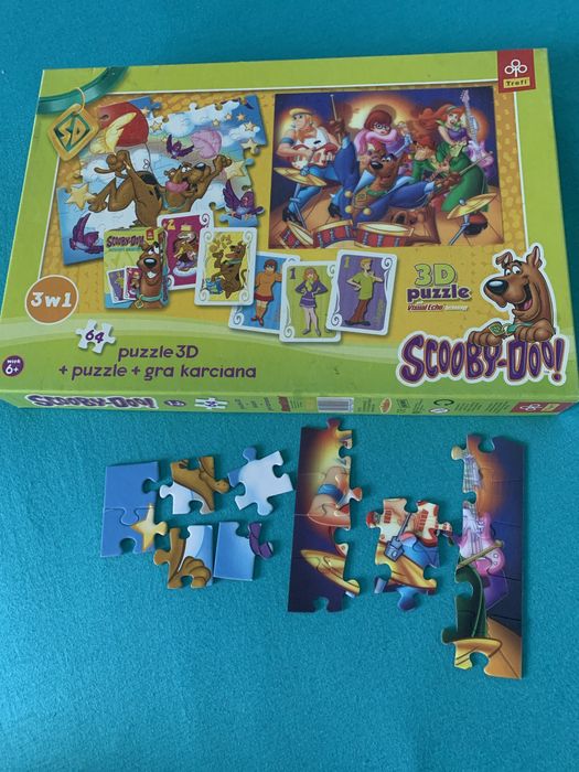 Puzzle Scooby-Doo Puzzle zwykłe i drugie 3D
