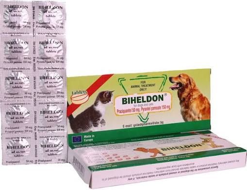 *B*I*H*E*L*D*O*N* Odrobaczenie Robaki dla psów i kotów 10 t