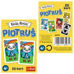 Trefl 08512 karty do gry Piotrus Kicia Kocia 25 kart talia