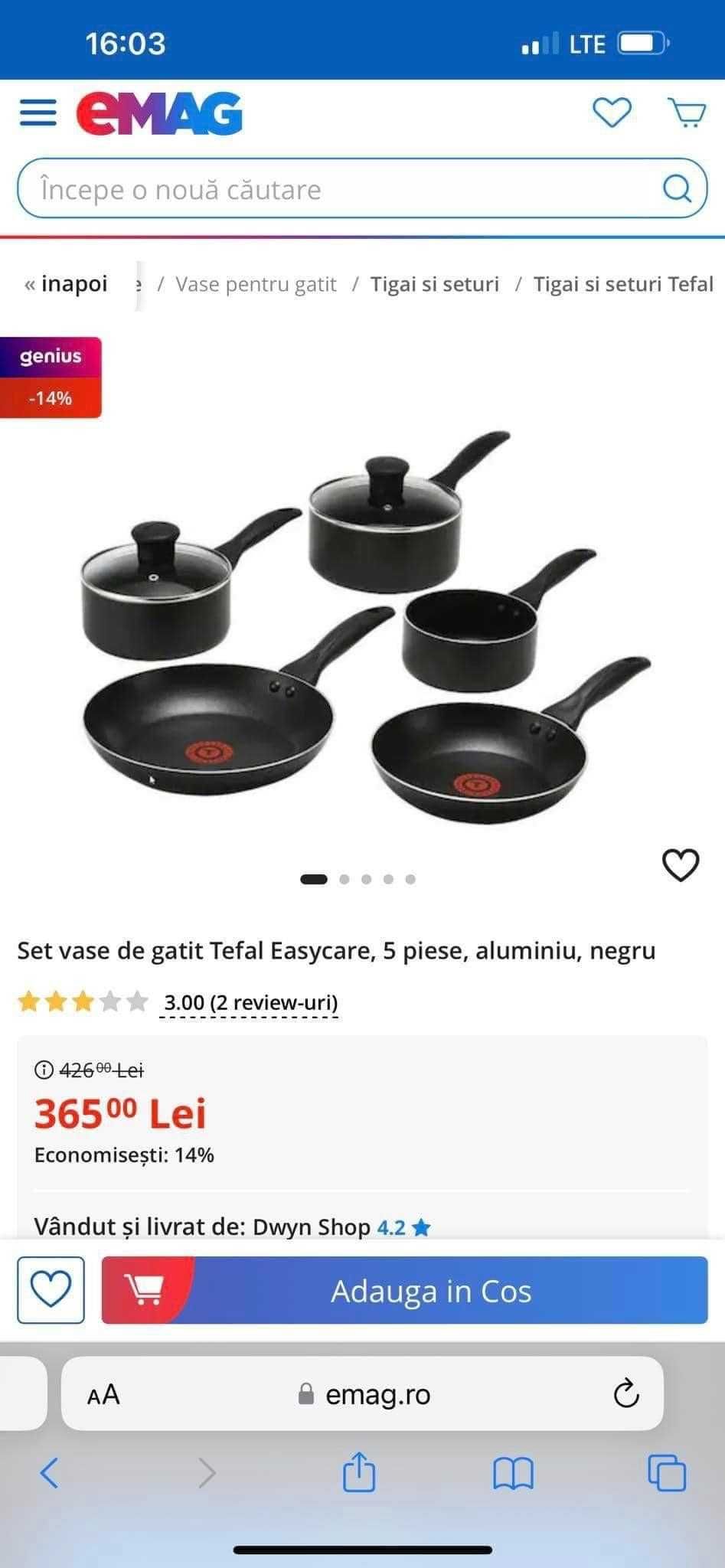 Patelnie i garki TEFAL Easy Chef Nowe