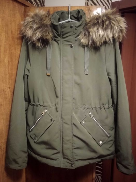 Парка зимова кольору хакі