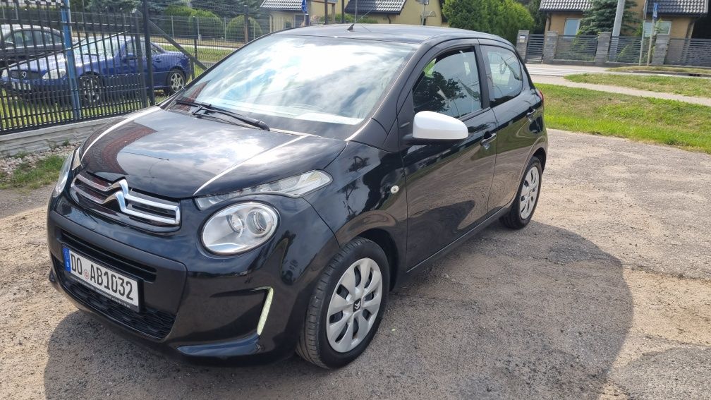 Citroën C1 Wersja II 1.2 Benzyna 5drzwi Czarny Klima Nowy rozrząd Ledy