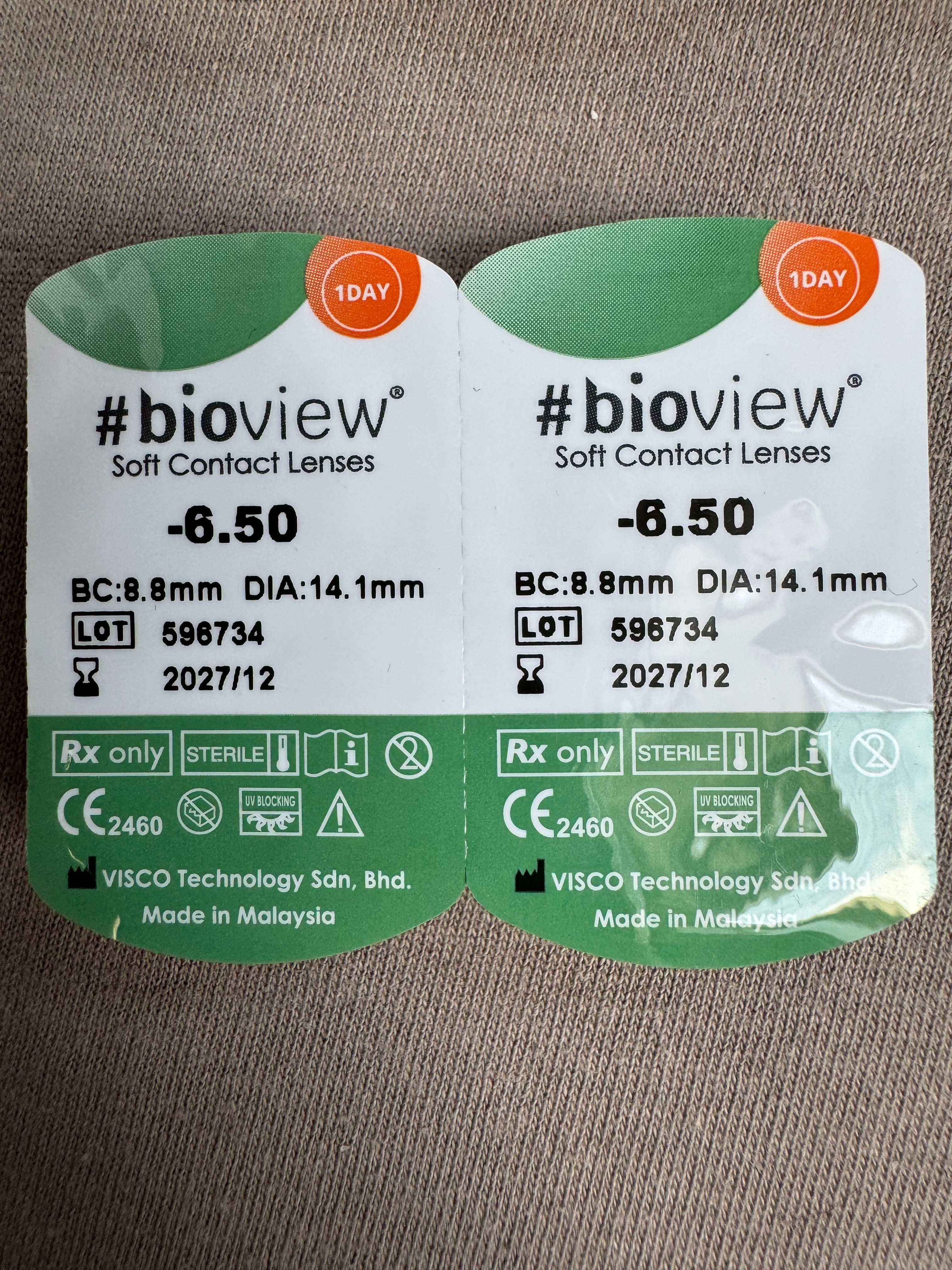27 jednodniowych soczewek Bioview - 6,5
