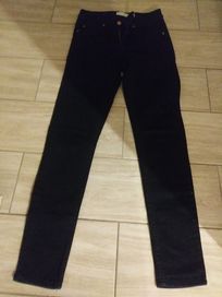 Spodnie jeansy czarne r XS 34