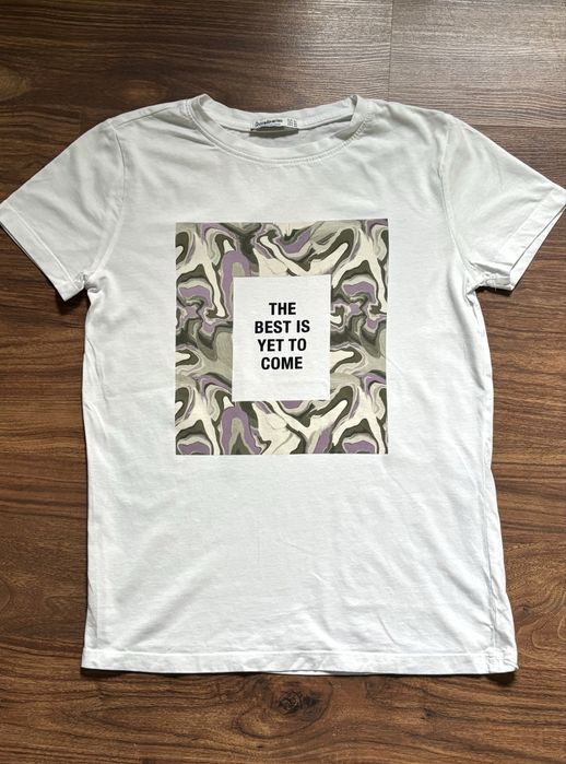 Koszulka t-shirt z nadrukiem stradivarius