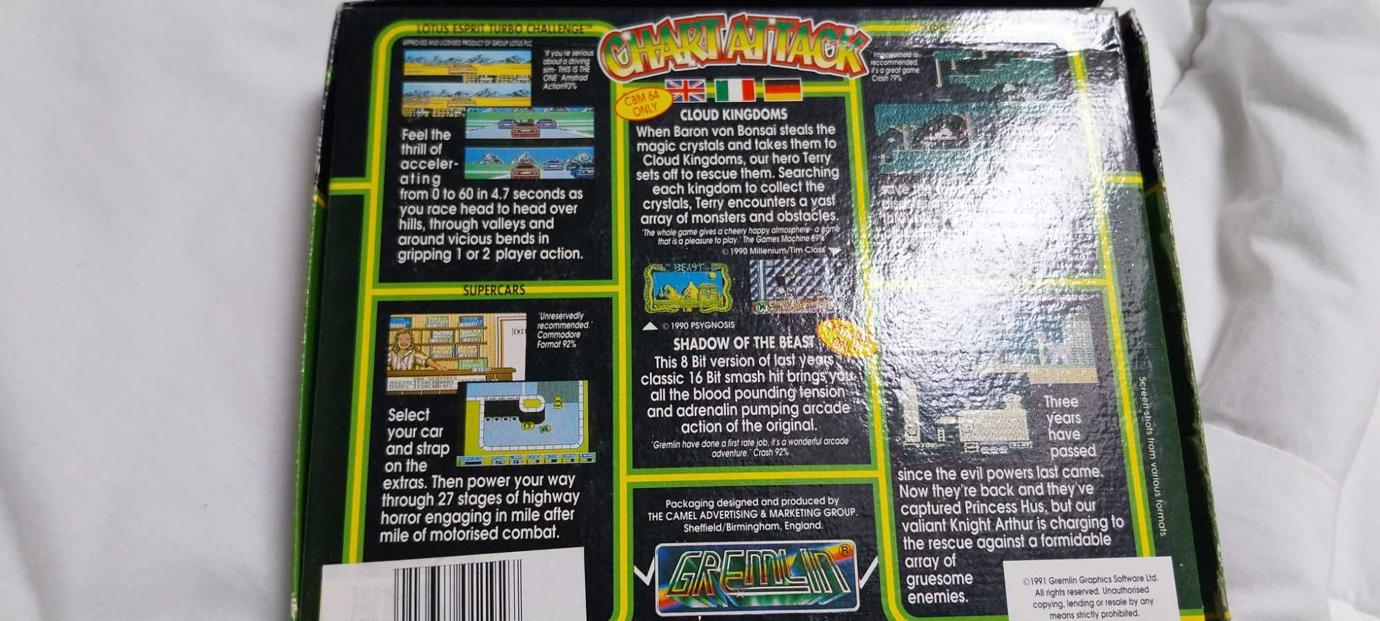 Amstrad CPC vintage 5 jogos novos de stock antigo, Shadow beast +4