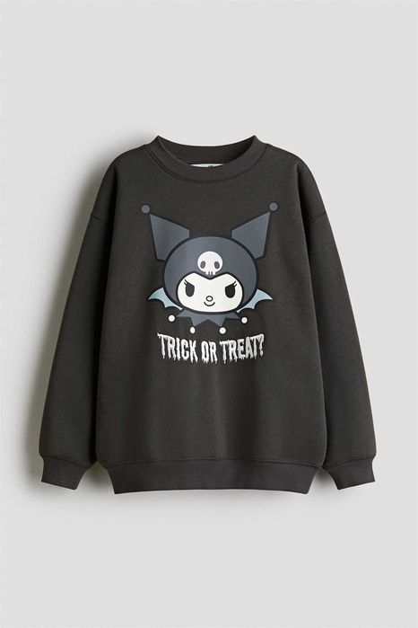 Bluza 146/152cm 10-12Lat grafit bawełna nowa kolekcja Kuromi PROMOCJA