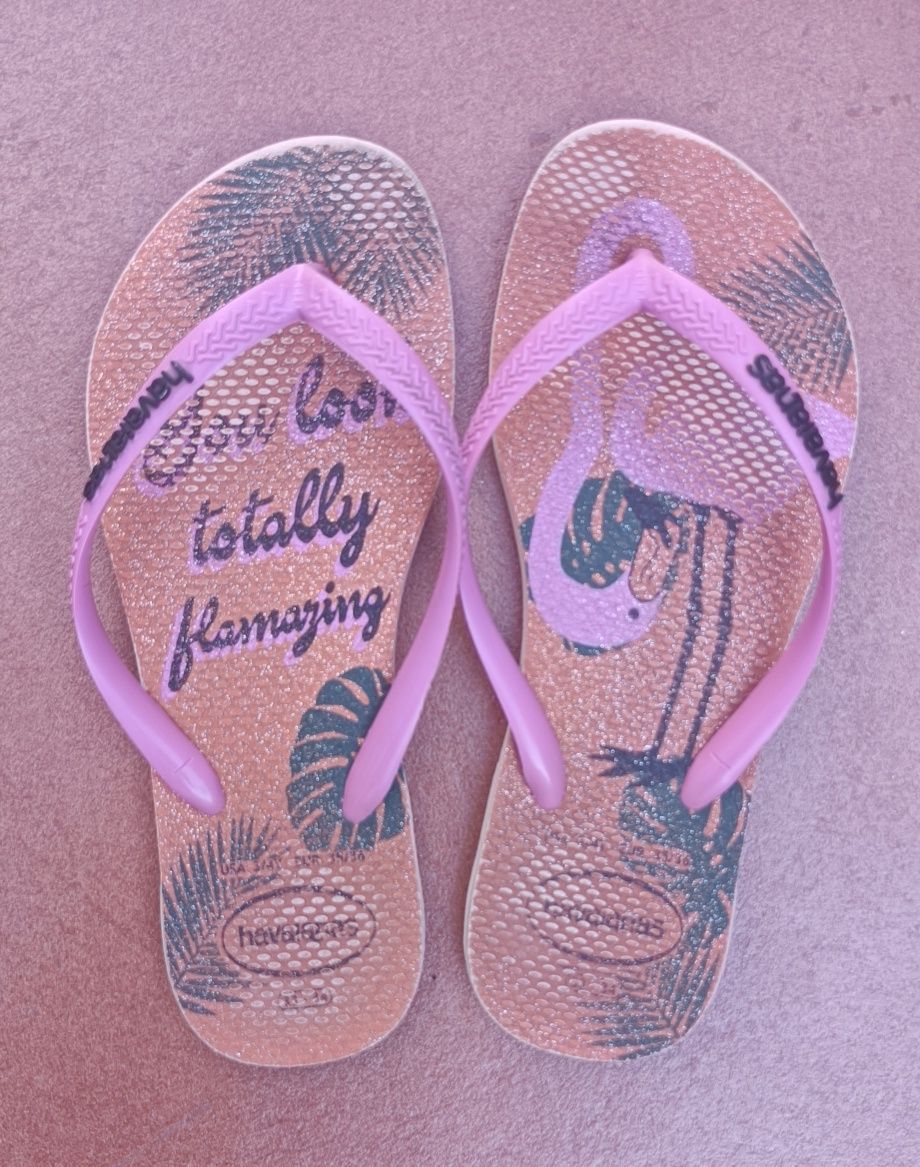 Havaianas flamingo com brilhantes