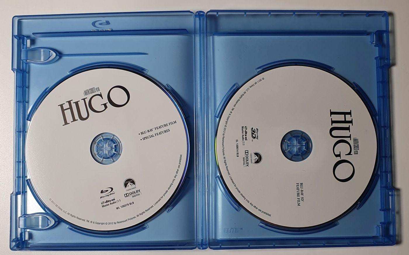 "Hugo i jego wynalazek" 2x Blu-Ray 2D/3D lektor I napisy PL !Unikat!