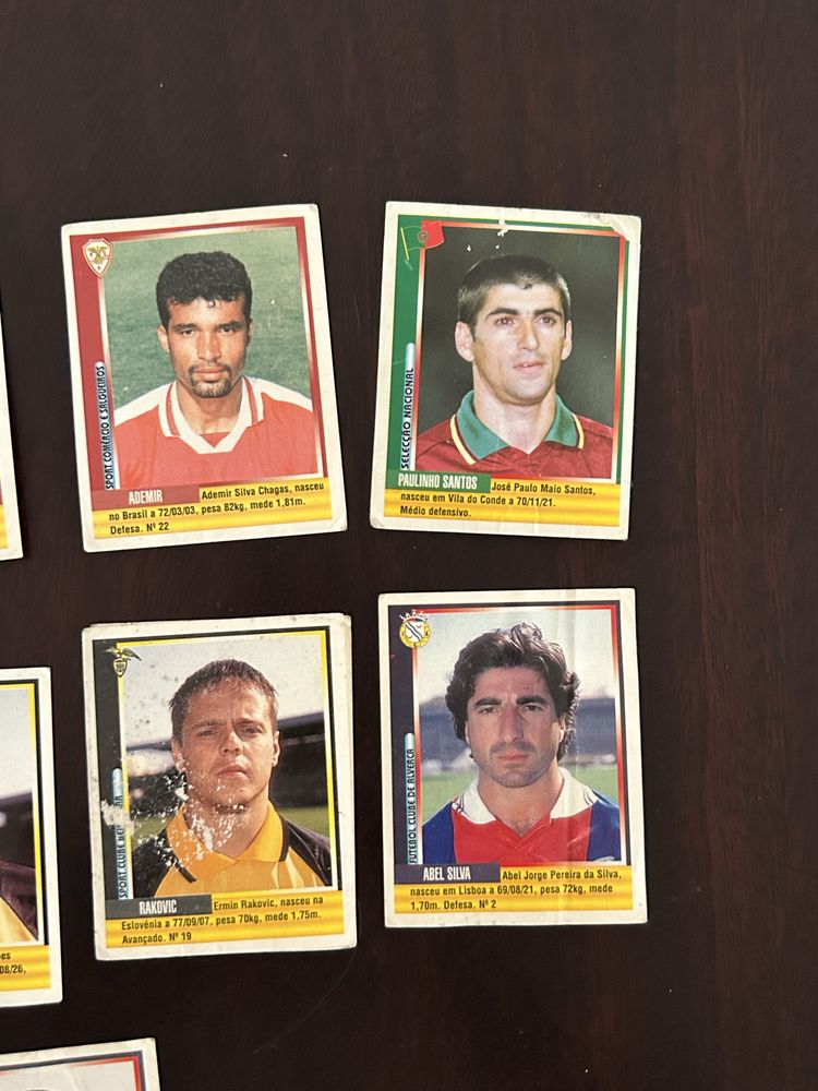 Cromos panini futebol 98-99
