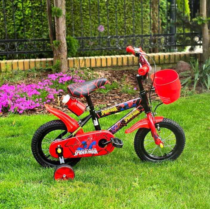 Promocja 299  zł   Rower 12 cali czerwony Spiderman