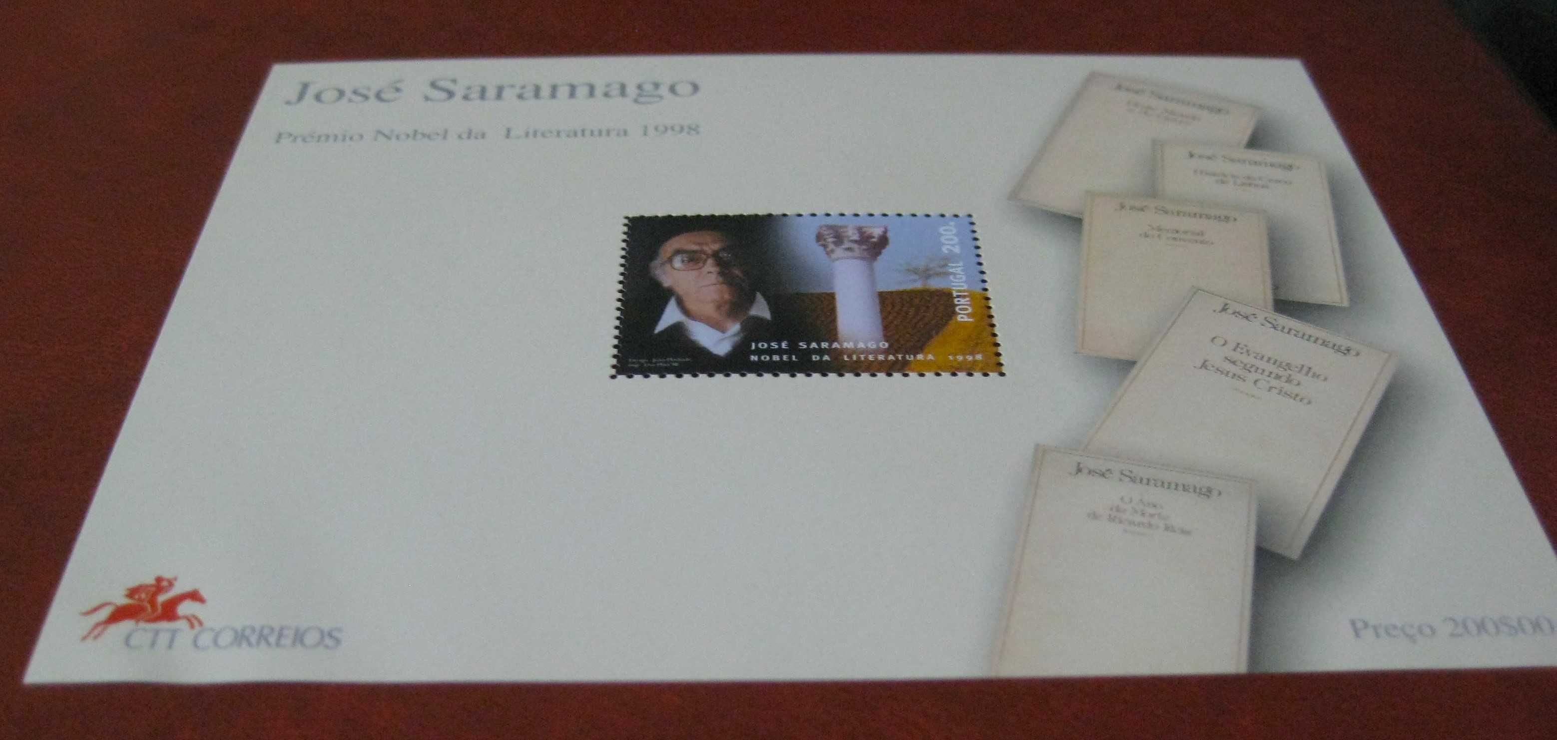 Bloco nº 207 – José Saramago. Prémio Nobel da Literatura 1998