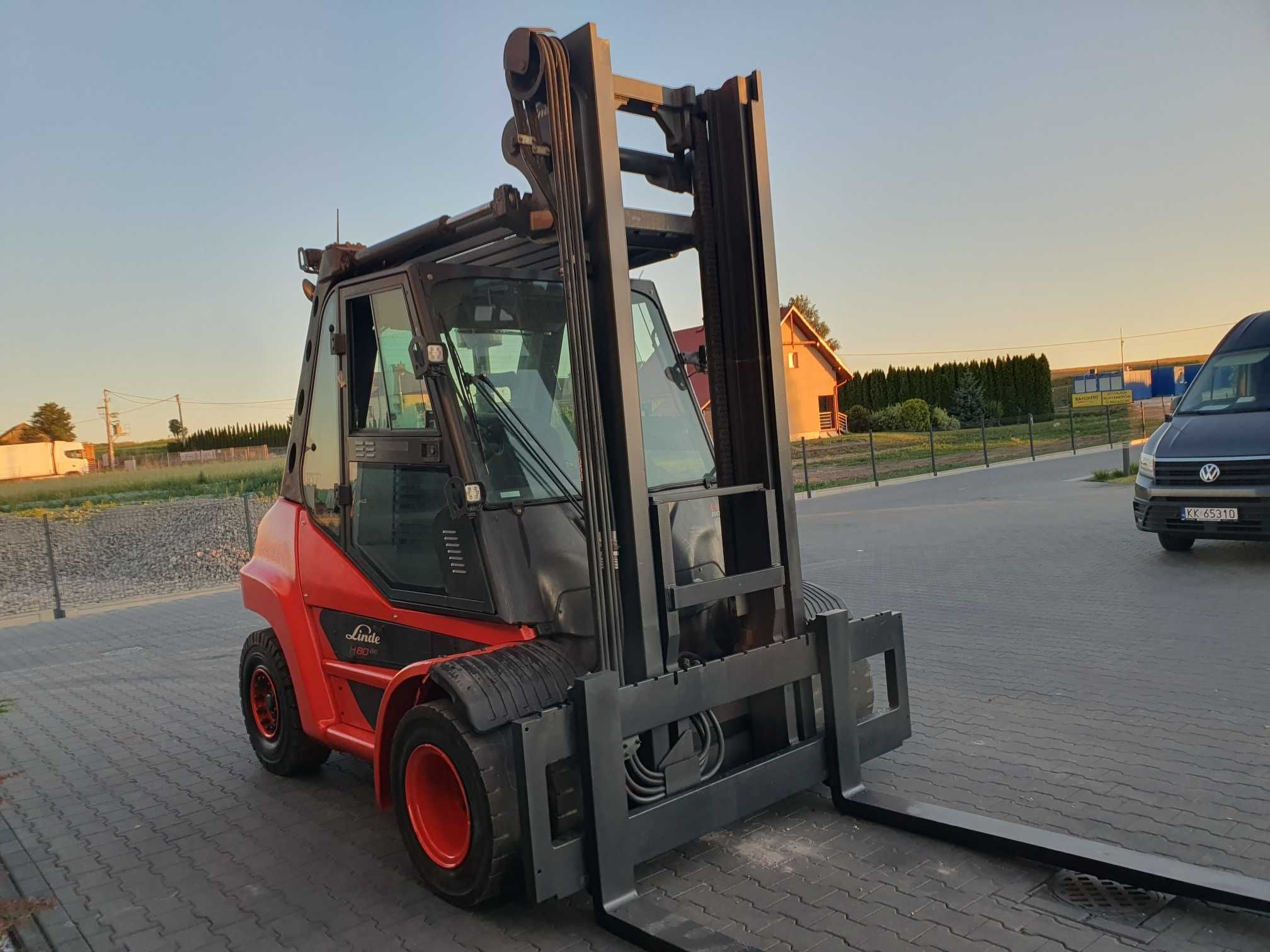 Wózek widłowy LINDE H80D  2020r Diesel KLIMA Kabina 4 sekcje H70 H60
