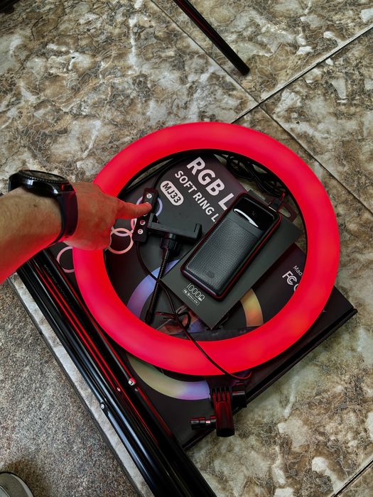 Кольцевая лампа RGB MJ33 для Тик Тока. Оригинал 100%