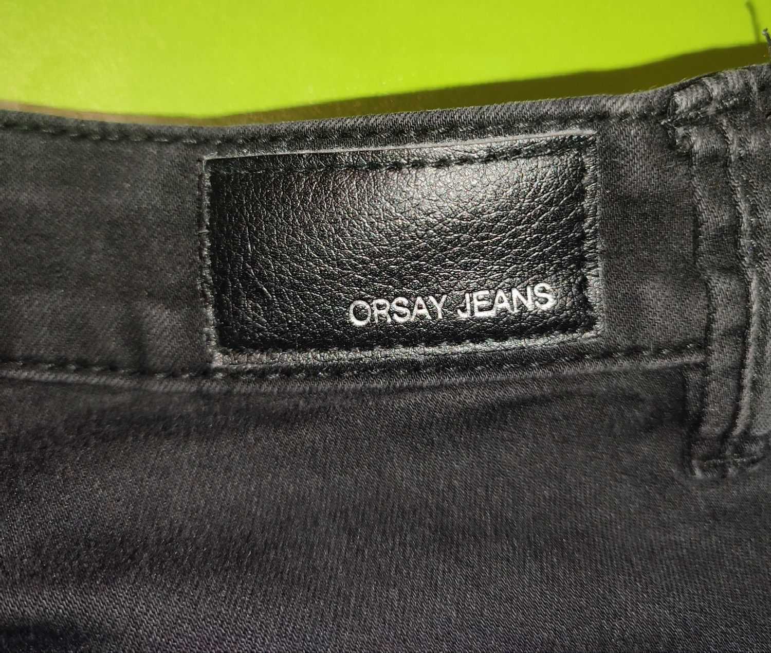 Orsay. Jeansy czarne ze streczem. 34