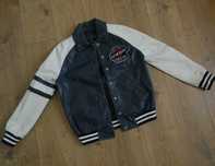 Kurtka skórzana męska DIESEL skóra VARSITY pilotka VINTAGE  S