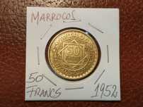 A45 moeda de 50 francs de 1952 - Marrocos