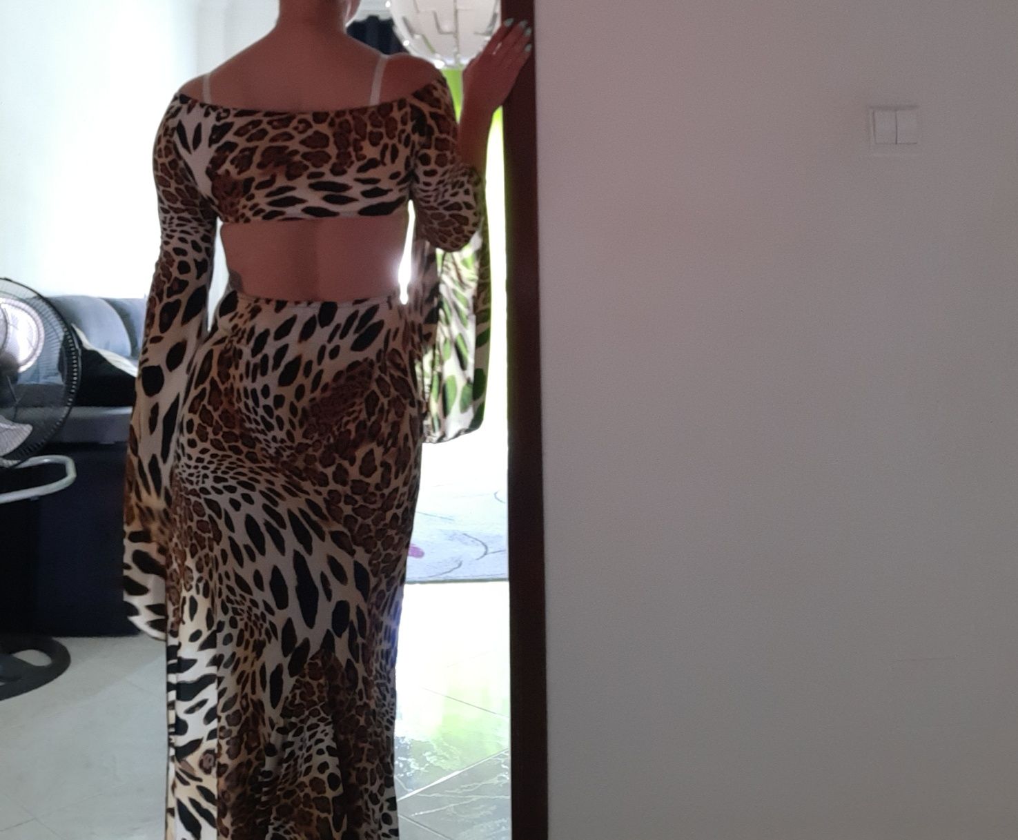 Vestido de verão, padrão leopardo