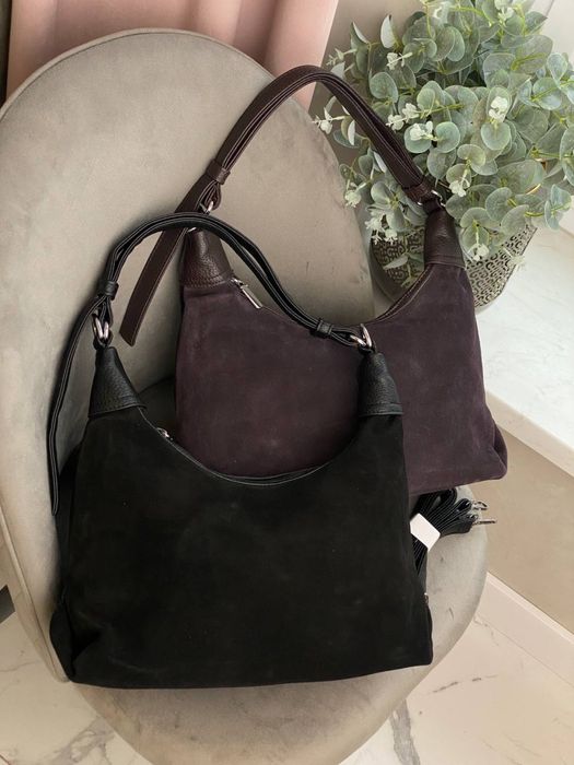 Сумка замшева жіноча