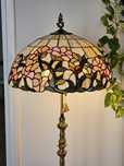 Lampa witrazowa.Tiffany Styl.Duza.Podstawa mosiadz,Stan Idealny