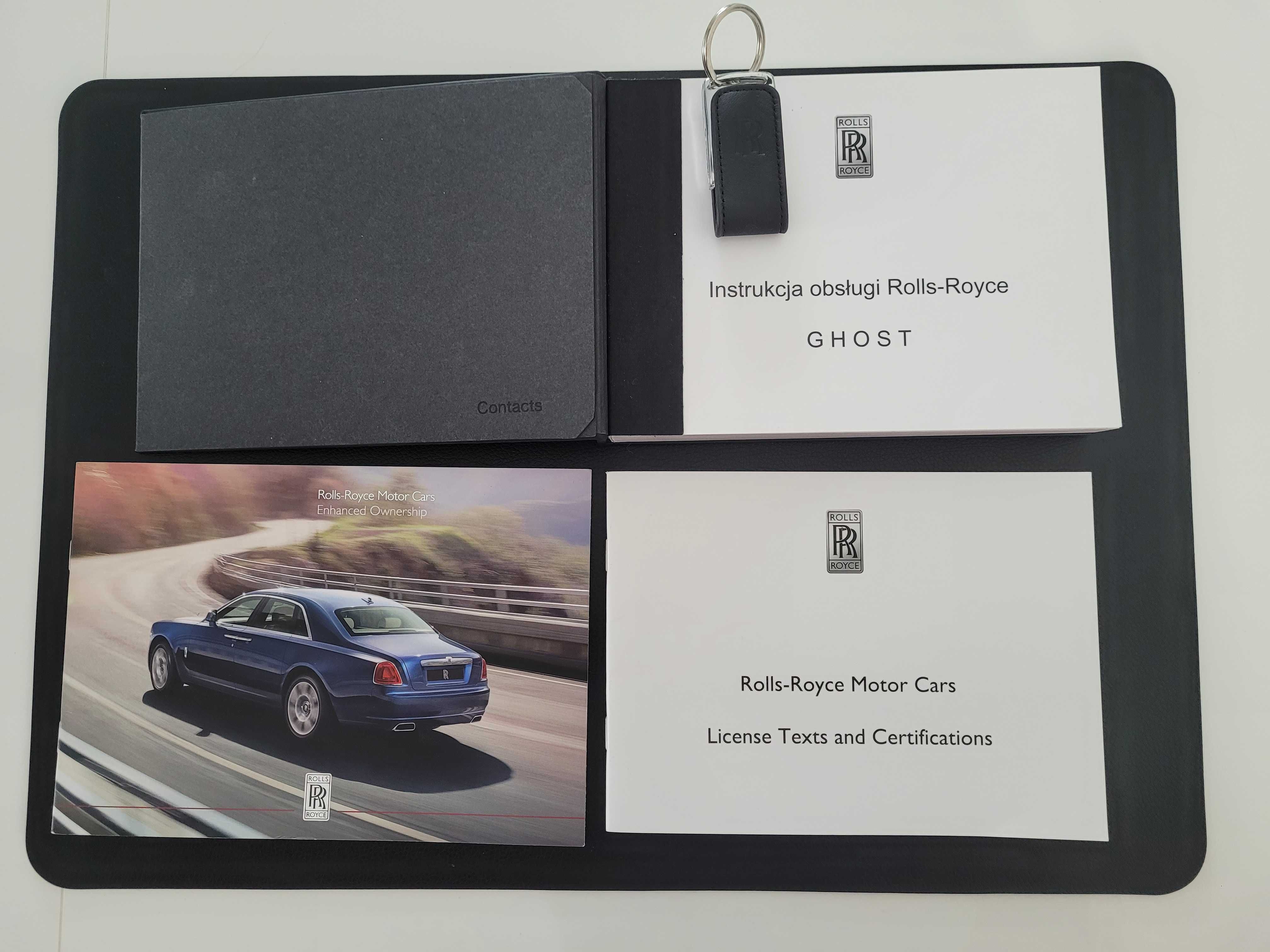 Instrukcja obsługi i pen-drive Rolls-Royce