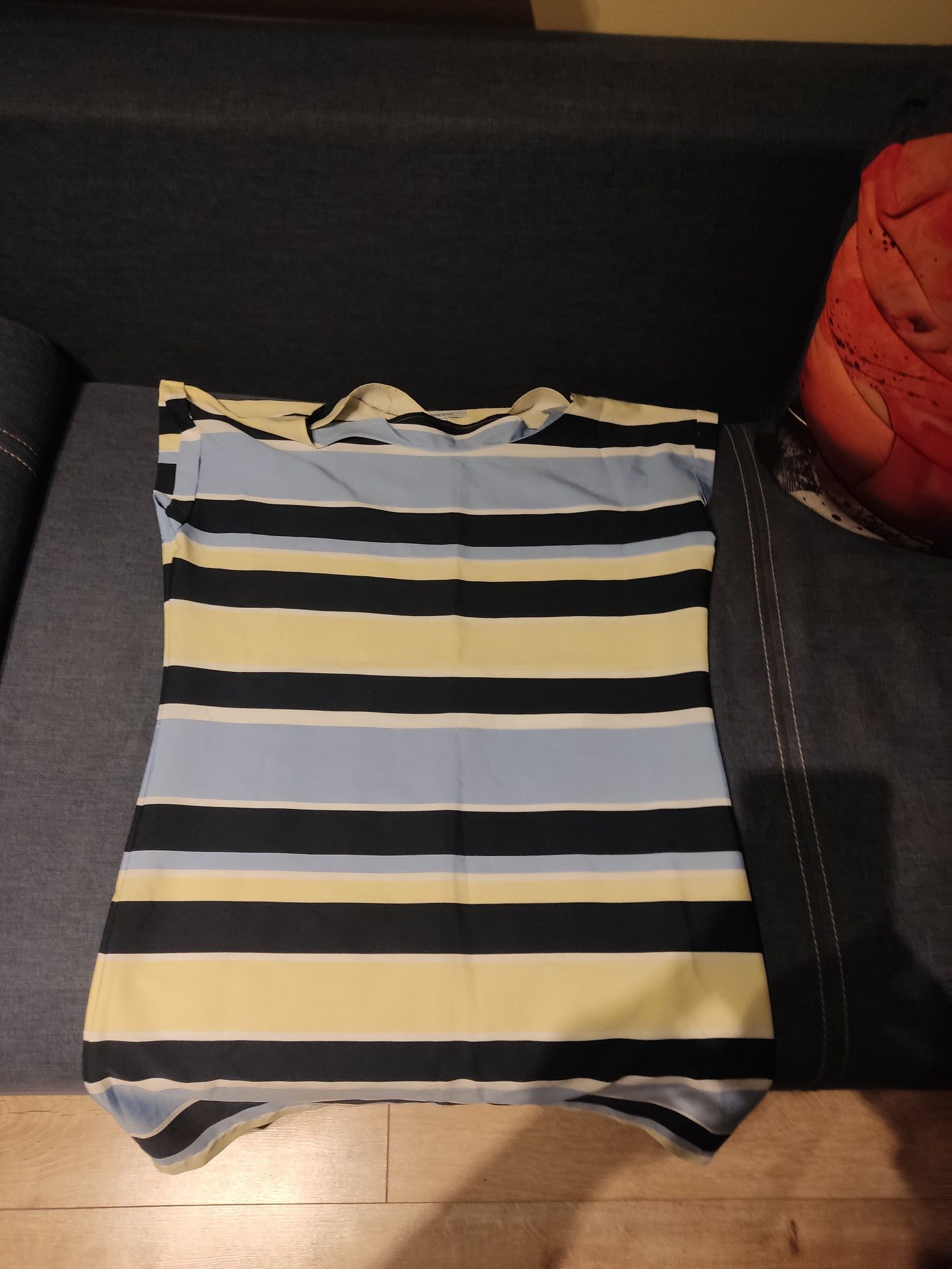 Kolorowa sukienka w paski marki greenpoint rozmiar 40