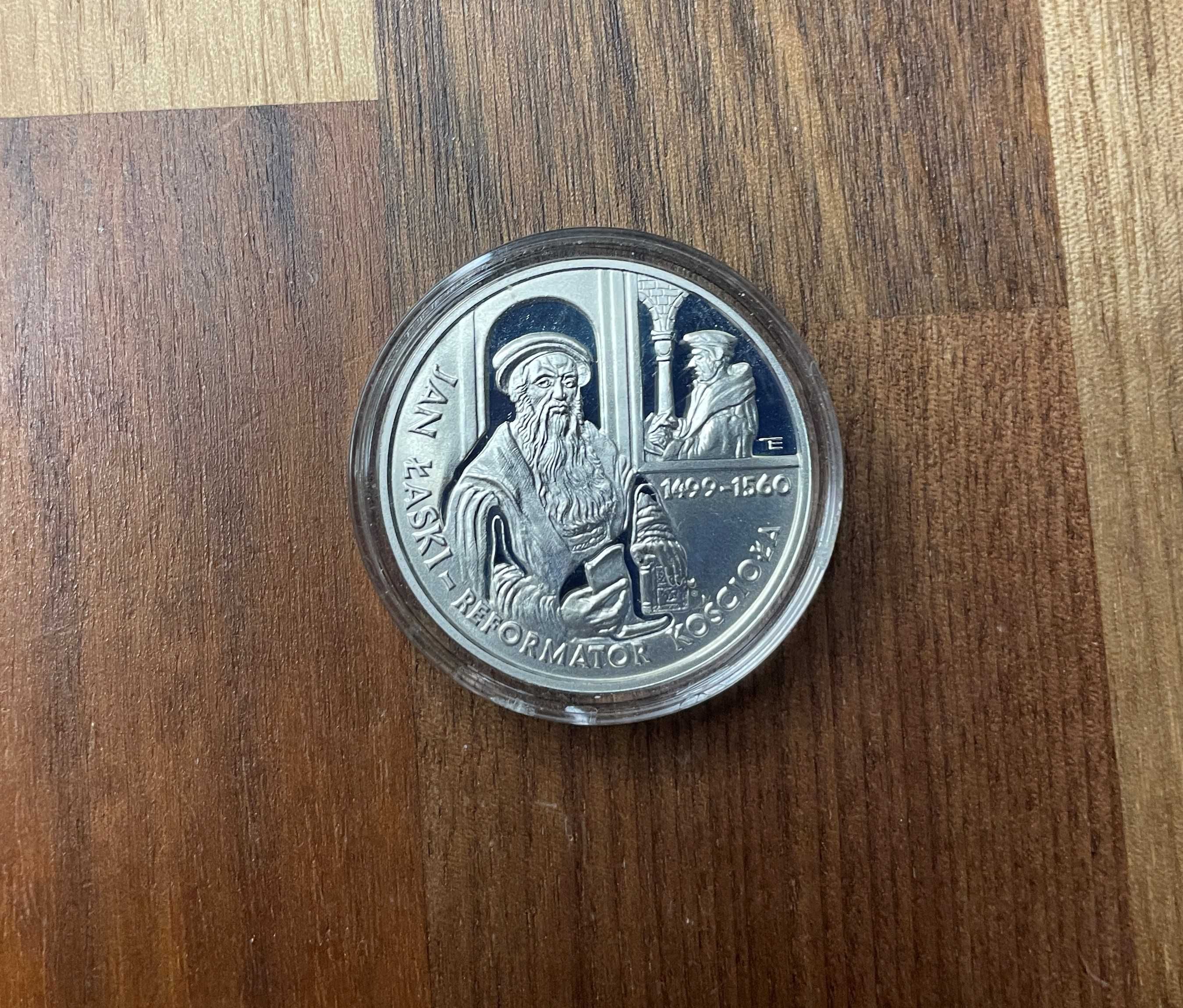 Moneta Jan Łaski Reformator Kościoła 10 zł 1999