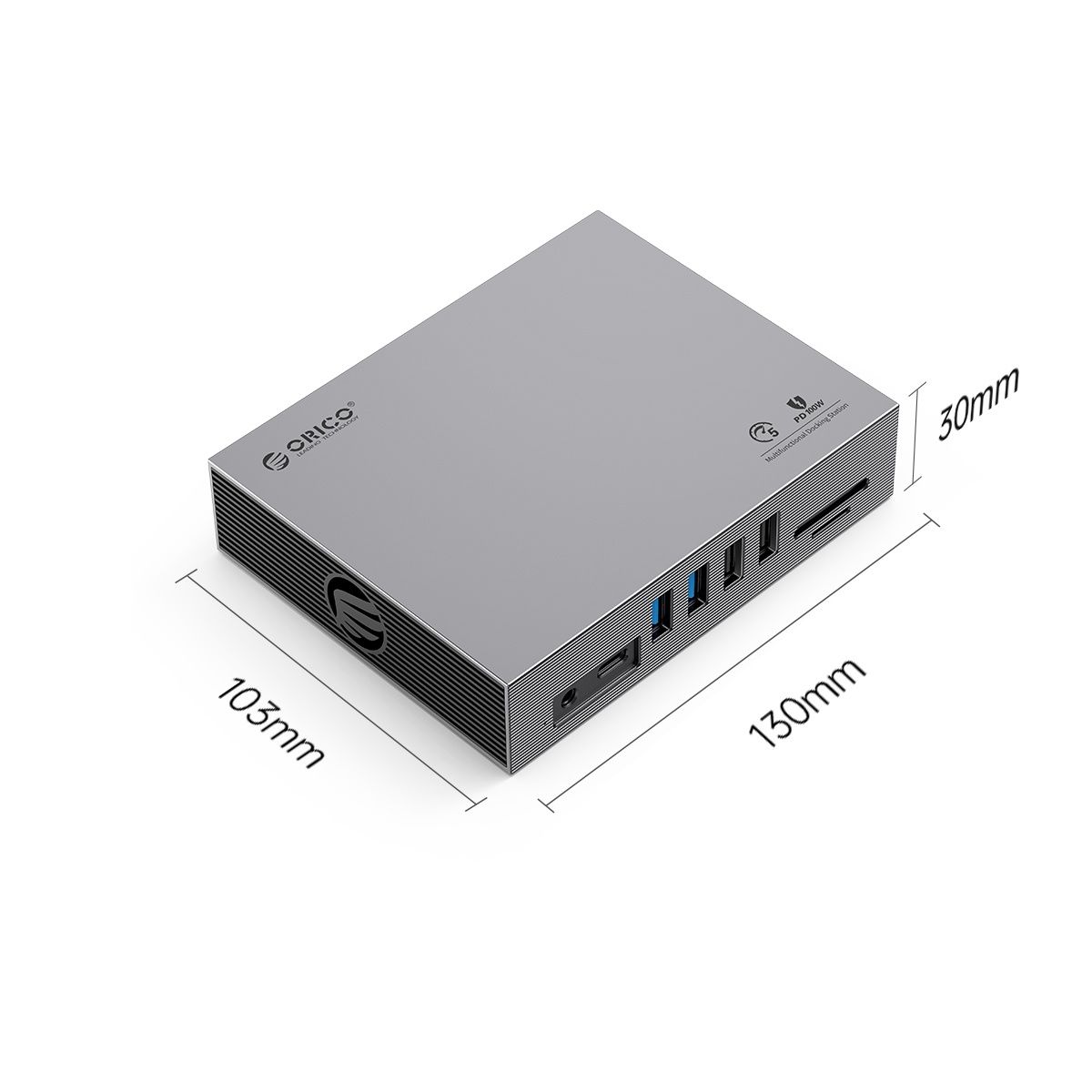Orico USB-C Thunderbolt Концентратор HUB Док-Станция 4K/60 Hz/PD100W