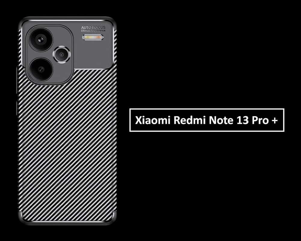 Etui Xiaomi Redmi Note 13 Pro Plus + carbon premium pancerne futerał