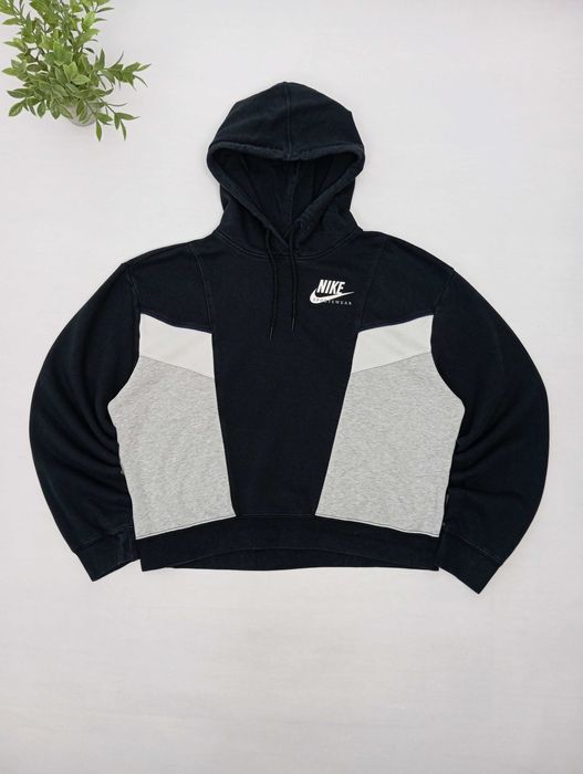 Nike S bluza z kapturem crop top heritage hoodie