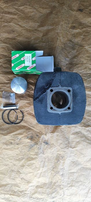 Cylinder WSK 125 oryginalny po szlifie tłok DELUX po szlifie ZMD