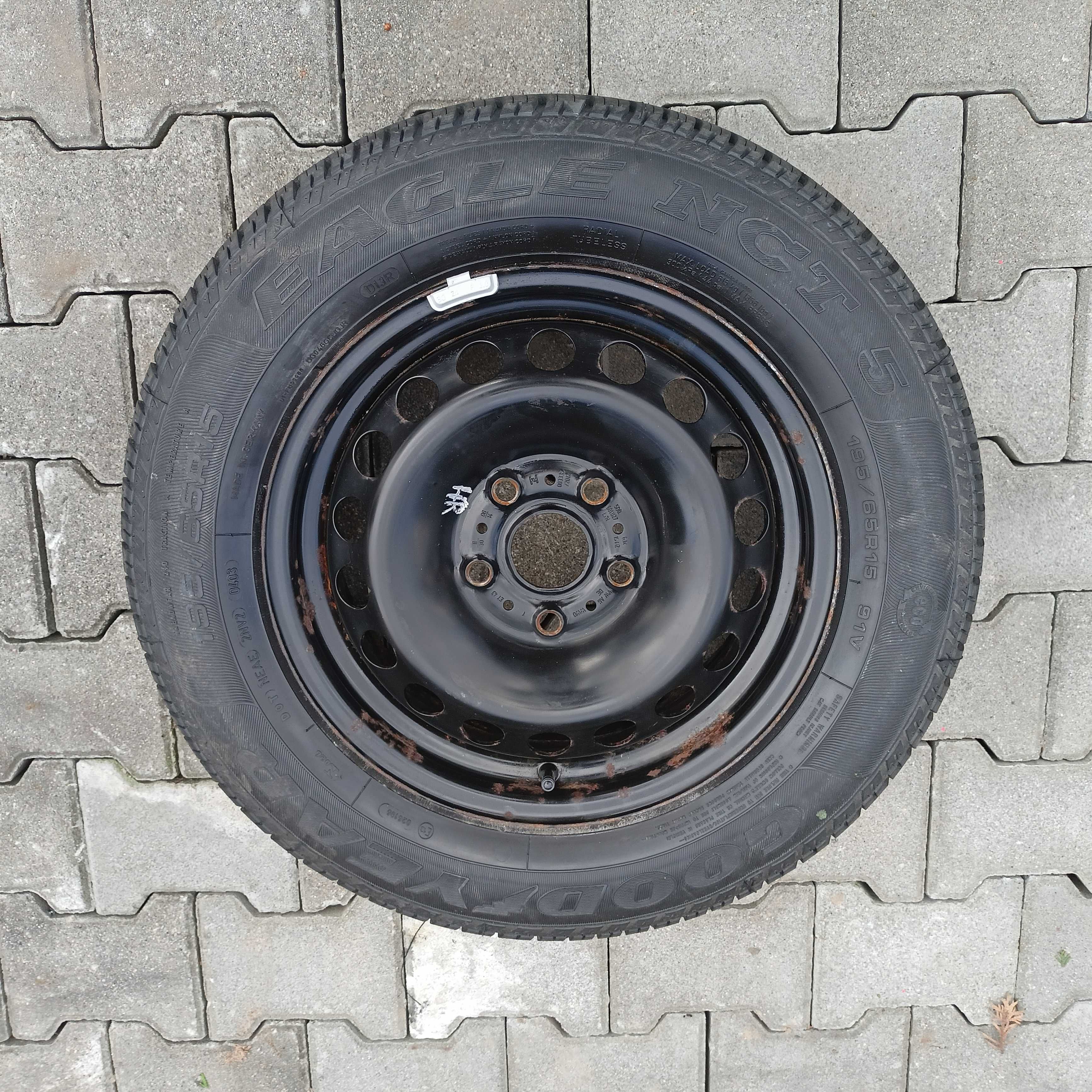 zapas koło zapasowe VW AUDI SEAT SKODA R 15  5 x 112 GOODYEAR NCT 5