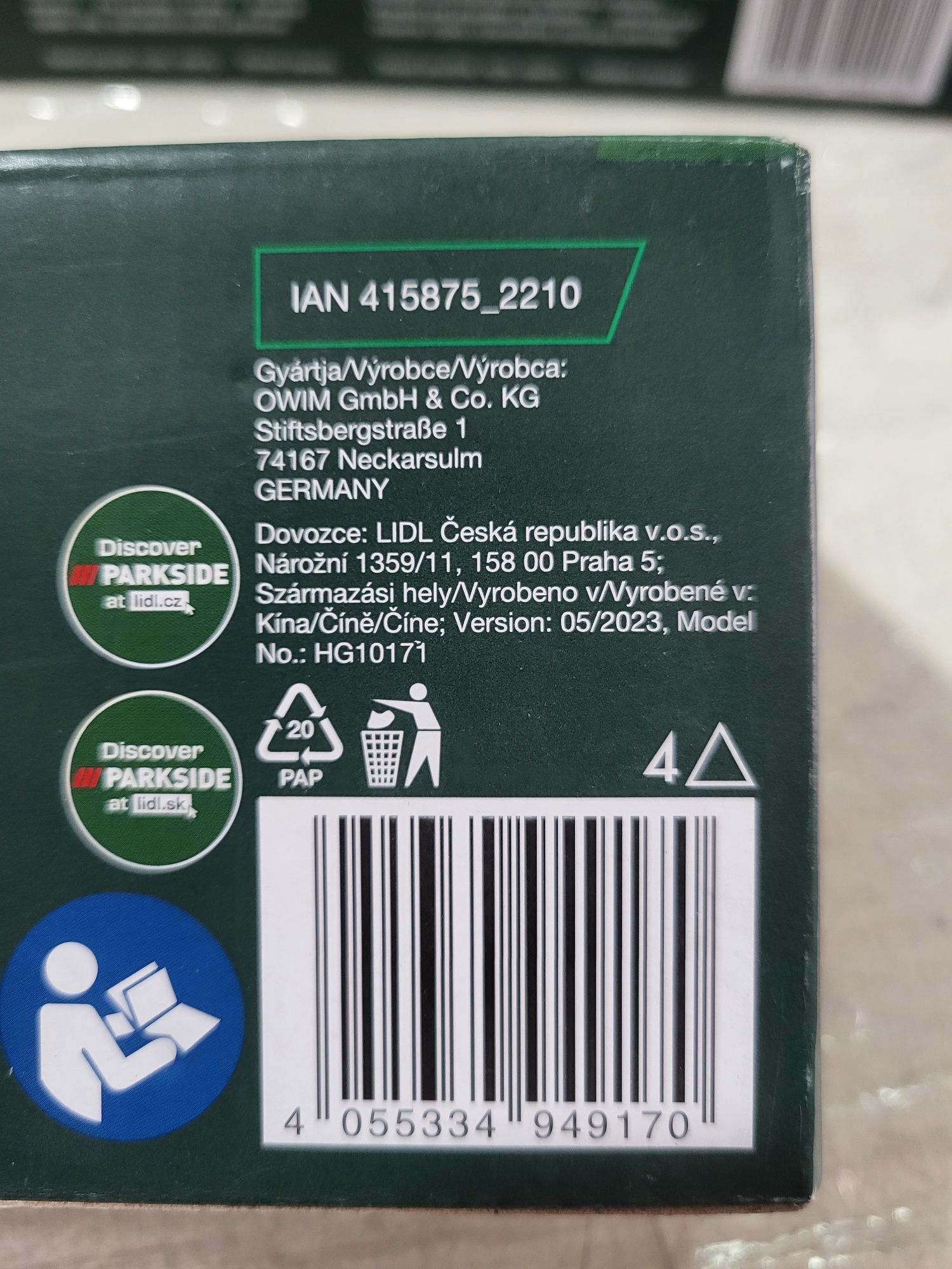 Ручне точило для сокир та ножів, відкривалка Parkside HG 10171