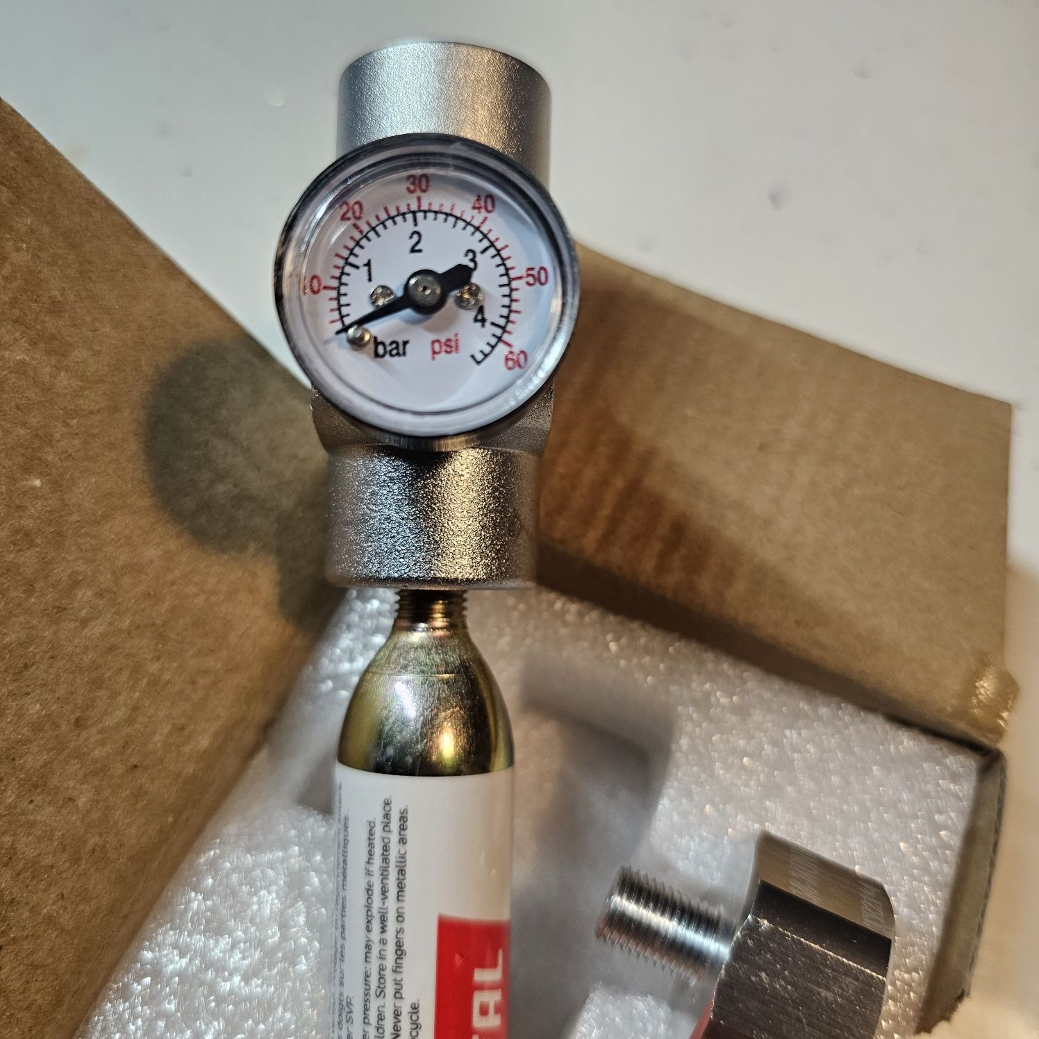 Regulator ciśnienia Co2, 2 w 1 Mini regulator gazu Co2