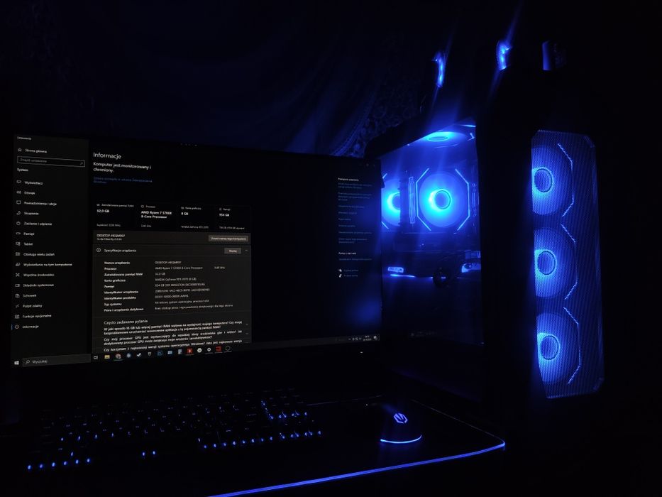 Komputer | AMD Ryzen 7 5700X/RTX 2070 8GB/32GB RAM/1TB SSD|PC do gier
