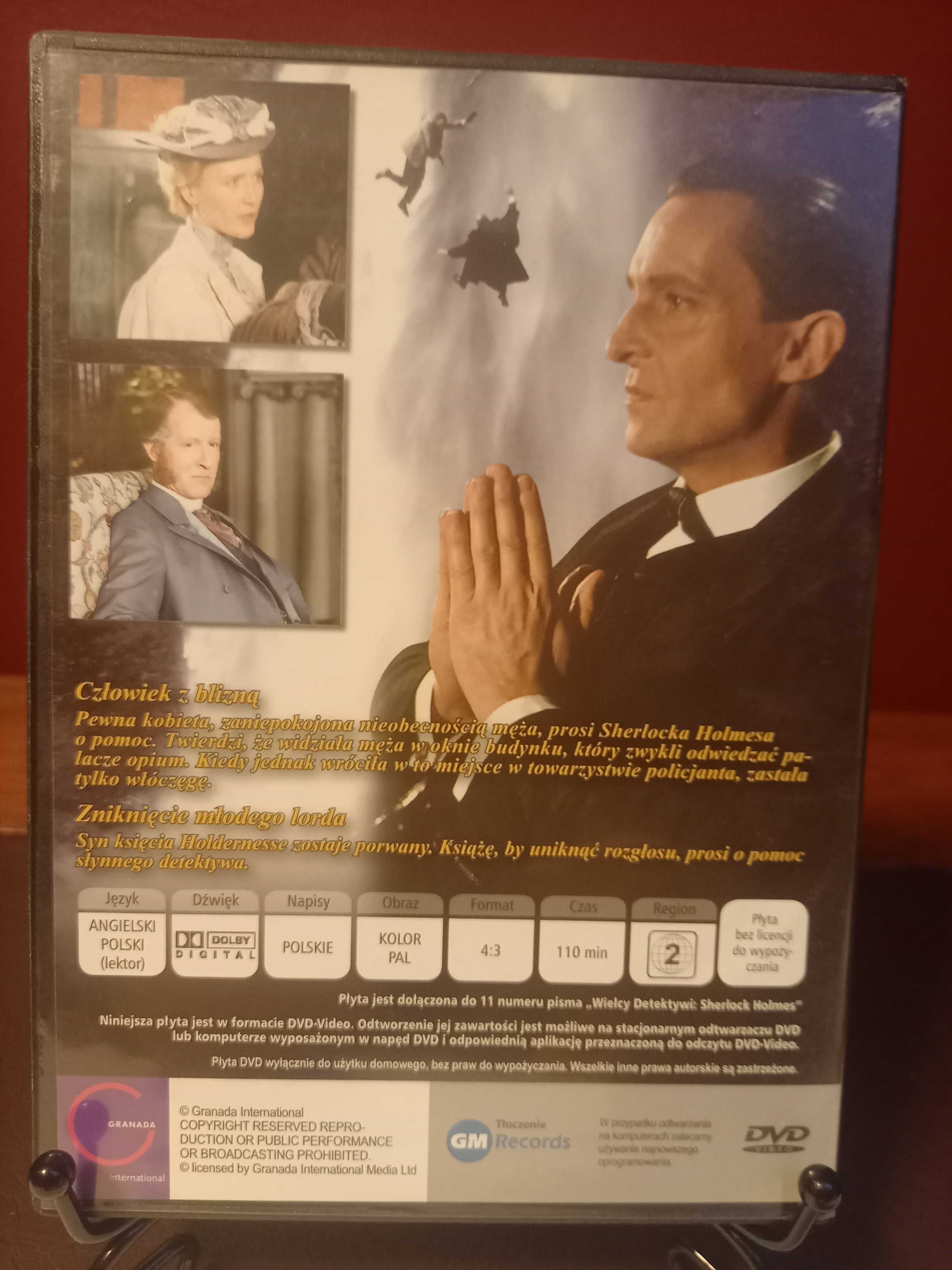 Sherlock Holmes dwa filmy dvd