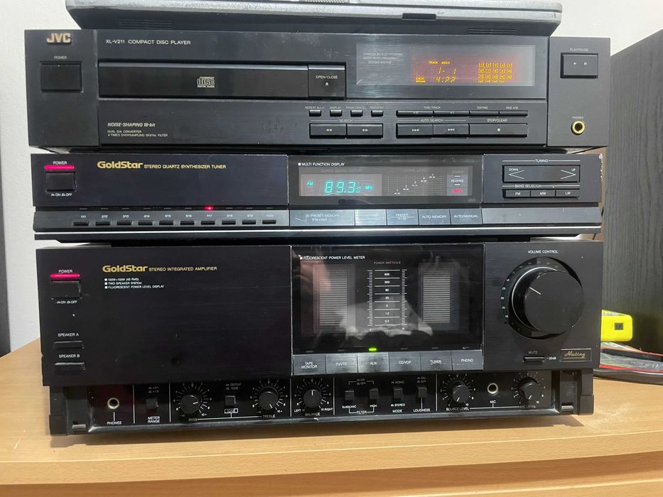 Wzmacniacz Goldstar GSA-9320 + Tuner + CD JVC