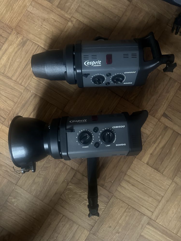 Lampy Bowens Gemini GM 500 - pełen zestaw