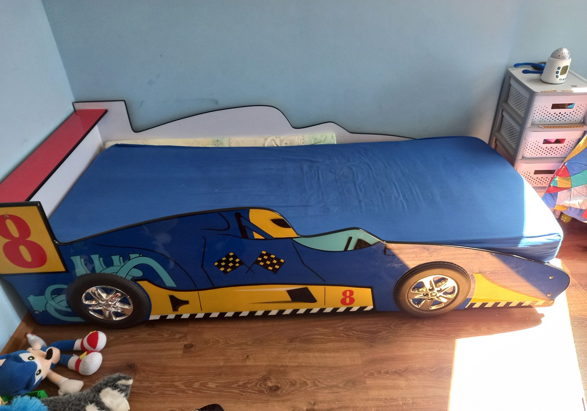 Łóżko auto wyścigówka dla dziecka
