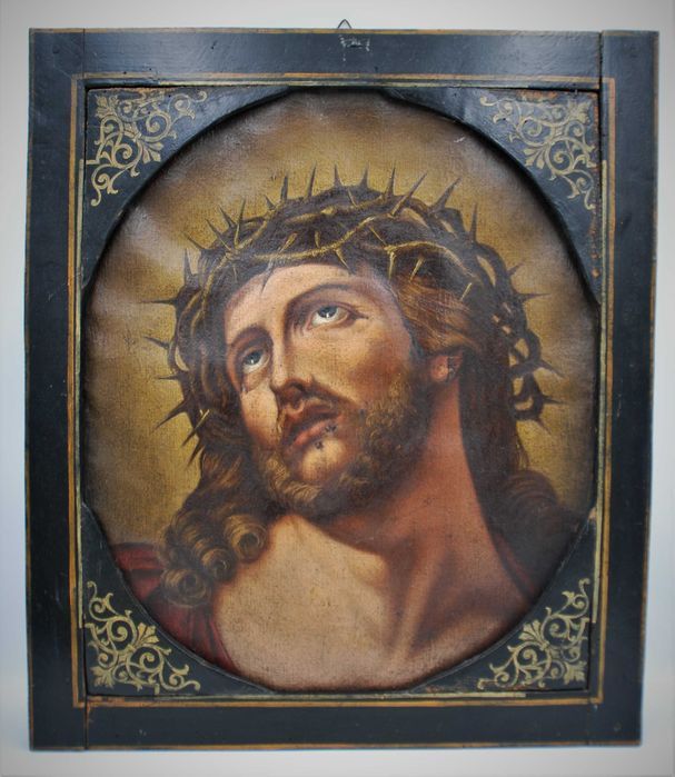 Obraz Jezusa 'Ecce Homo' wg Guido Reni XIX wiek