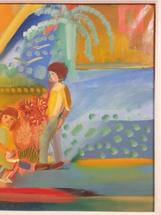 Obraz 105x80 cm olejny duży z sygnaturą autora