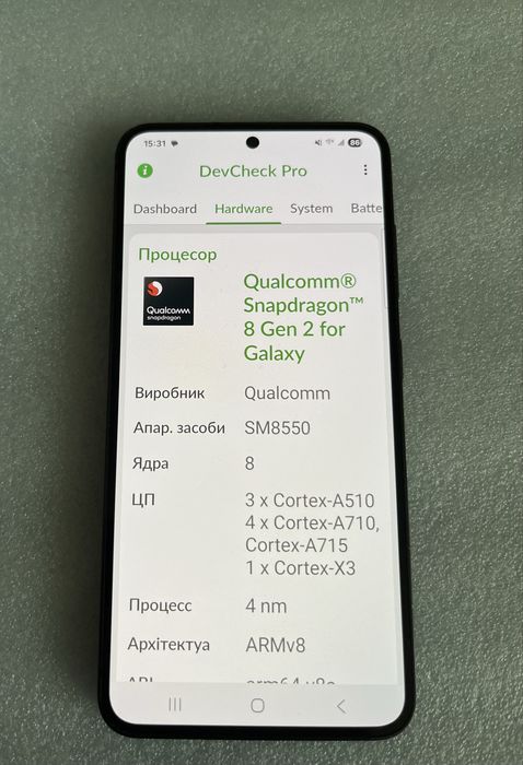 Смартфон Samsung Galaxy S23 8/128 Стан 9/10