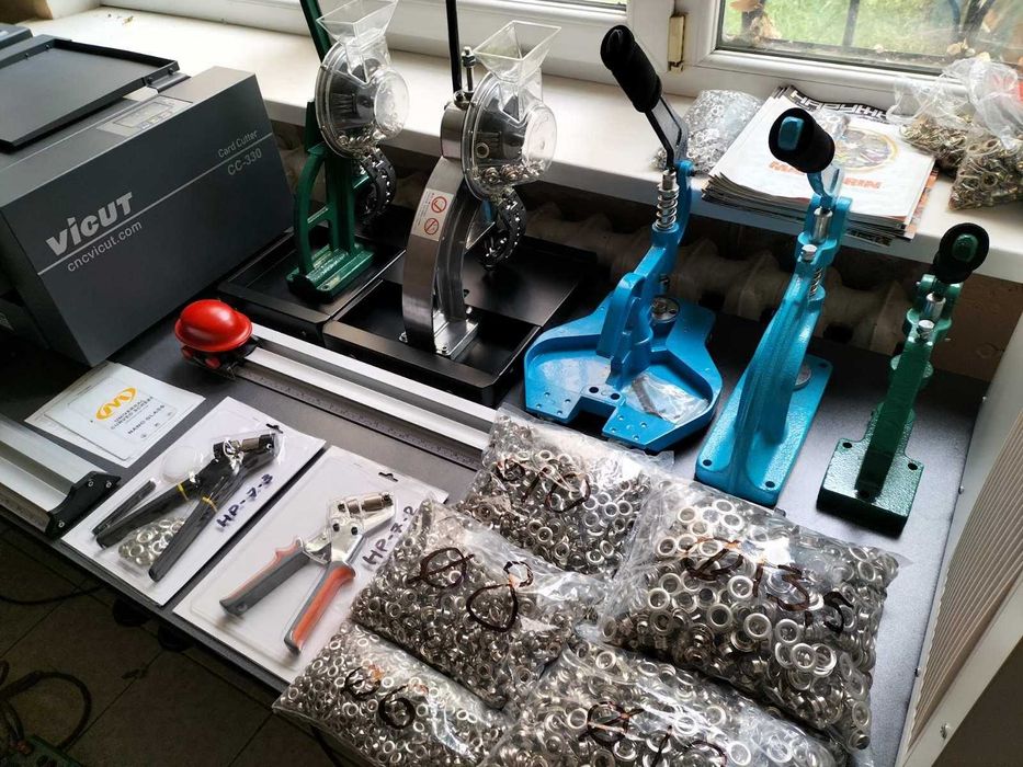 пресса для установки люверсов в тент баннер пвх ткань люверсник прес