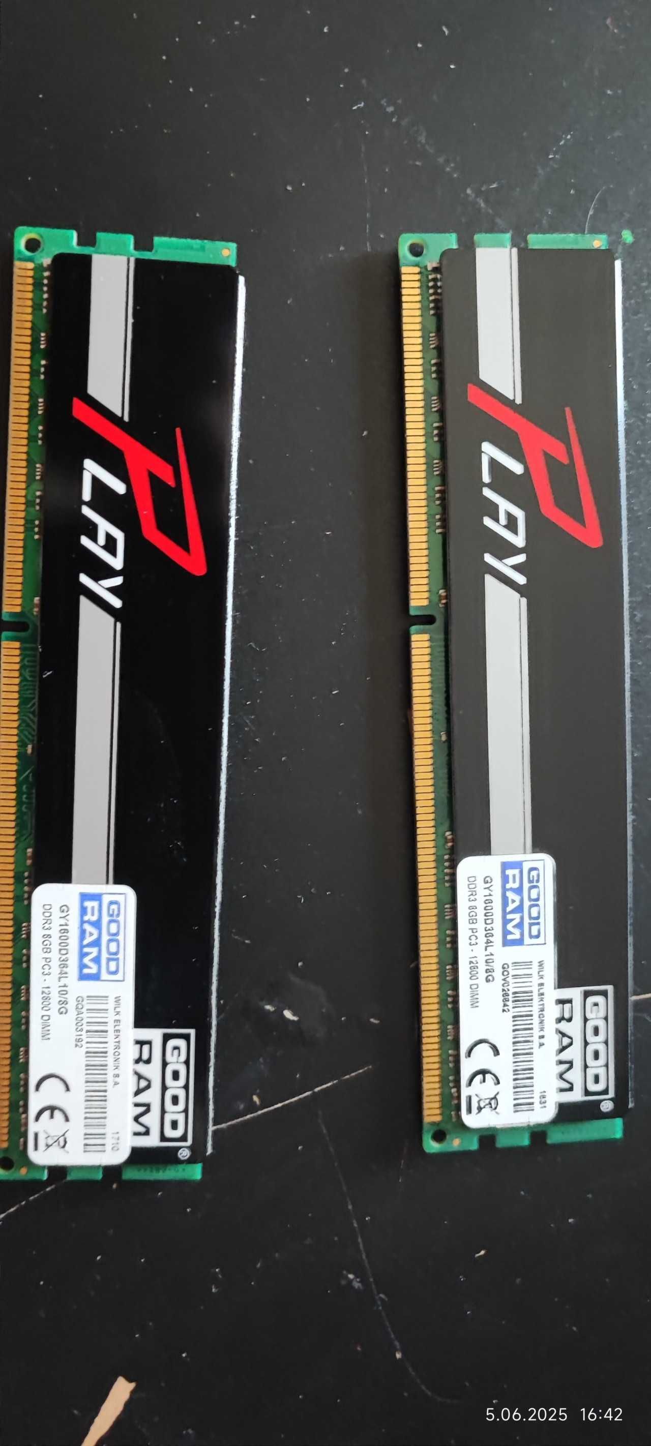 2x 8GB GoodRam PC1600 DDR3