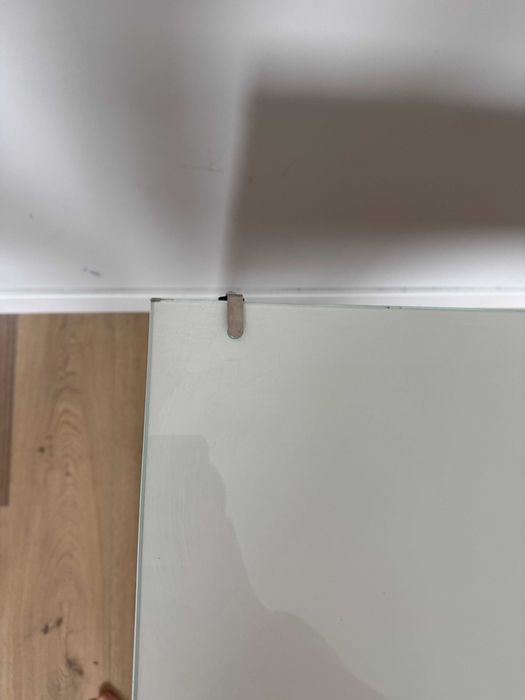Toaletka MALM Ikea biała, 120x41 cm + lustro z oświetleniem