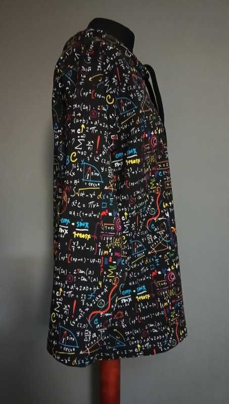 Bluza dresowa wzory matematyka czarna