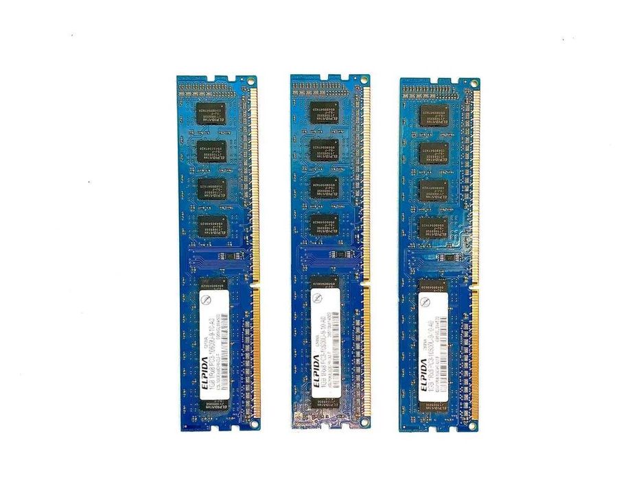 Pamięć 3 szt. RAM DDR2 ELPIDA 1GB PC2-5300 DIMM (667MHz, CL6)
