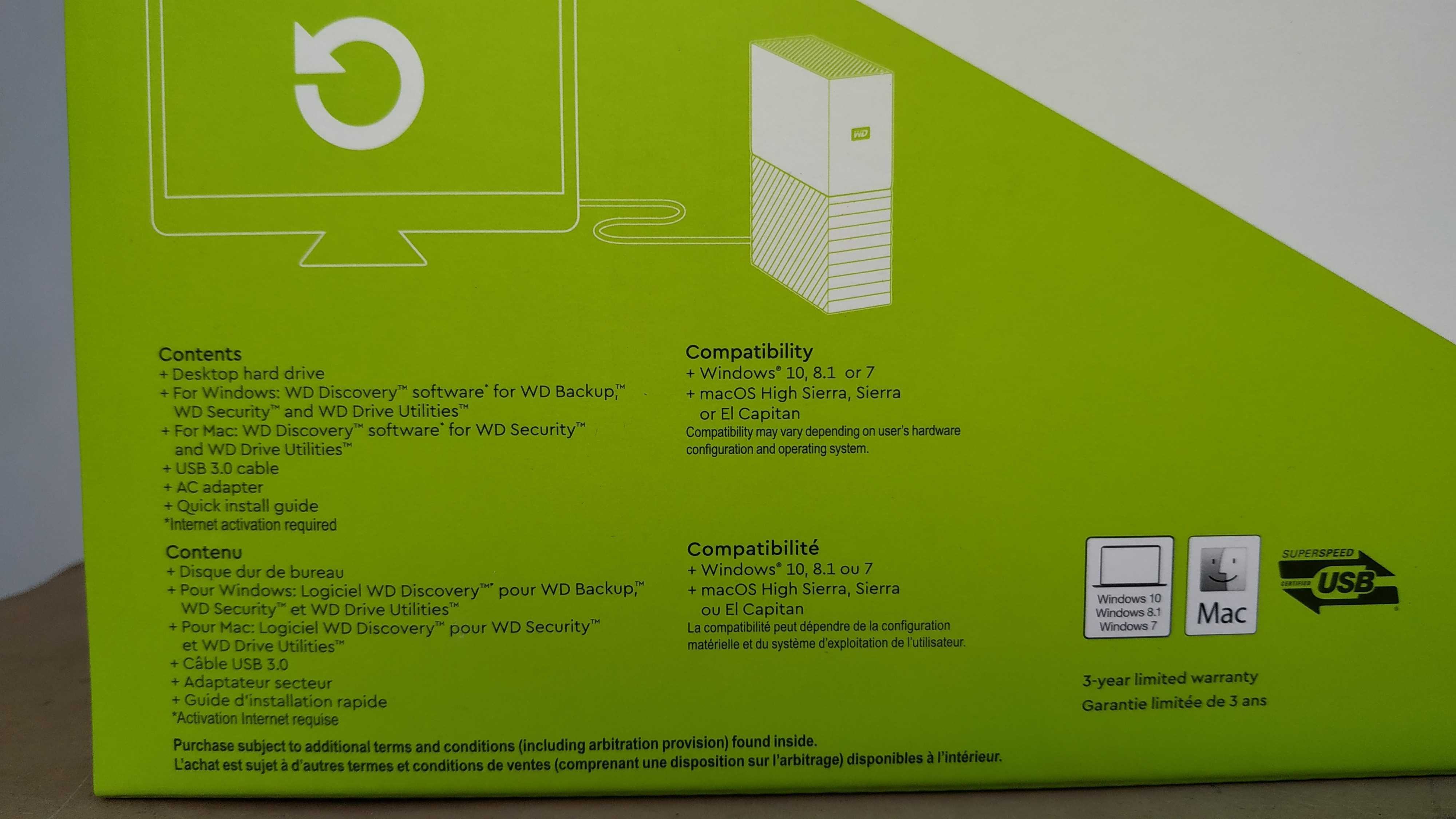 wd my book 3.5" 6TB (WDBBGB0060HBK-EESN)