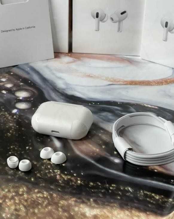 Топові Навушники AirPods Pro з шумоподавленням 1в1 +чохол